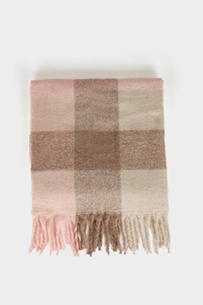 DeFacto Kadın Kareli Atkı F3445AX25WN