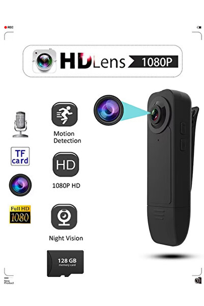 Generic Mini Camcorder 1080P Body Camera 128GB Card Night Vision DV Voice Video Wearable Cameras Recorder
