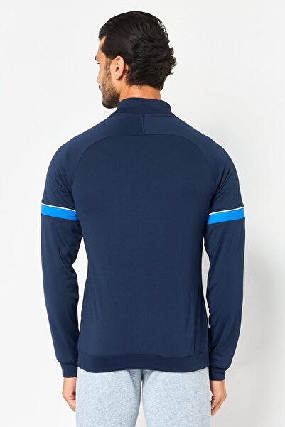 Nike Men Dri Fit Embroidered Logo Training Jacket, Dark Navy