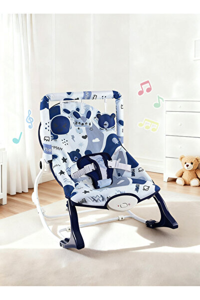 JOGAMS كرسي هزاز متعدد الوظائف للأطفال، كرسي هزاز للأطفال مع موسيقى وألعاب (0...