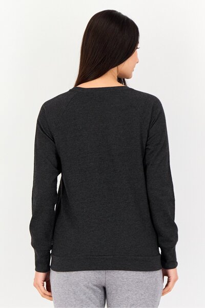 hummel Women Sportswear Fit Long Sleeve Outdoor Sweatshirt, Black