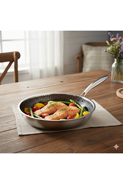 sharpdo Three-Piece Cookware Set (26/28/30 Cm) - High-Quality Non-stick Stainless Steel Cookware