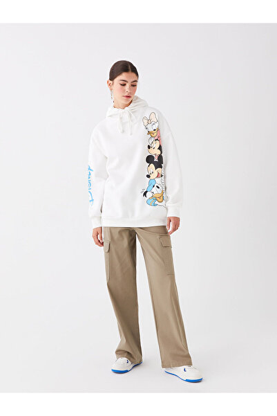 LC Waikiki Dámské kalhoty pohodlného střihu Straight Cargo