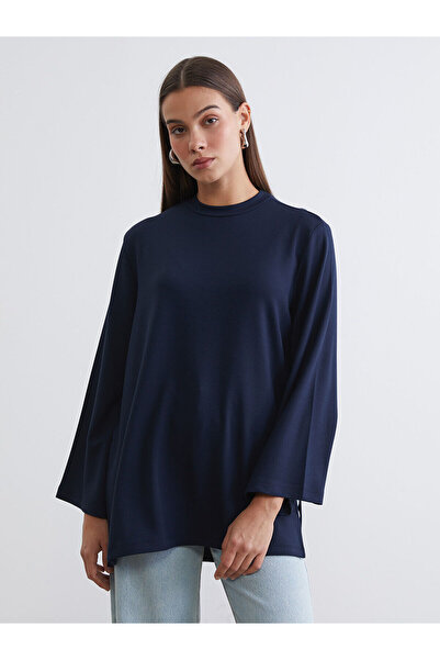 LC Waikiki Seray New Season Crew Neck Oversized Women's Sweatshirt Tunic