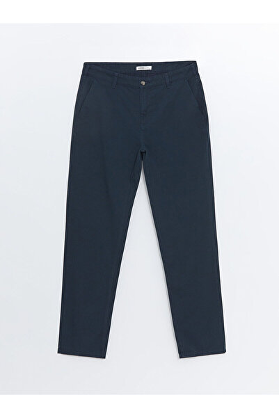 LC Waikiki بنطلون تشينو رجالي مريح باللون الأزرق الداكن