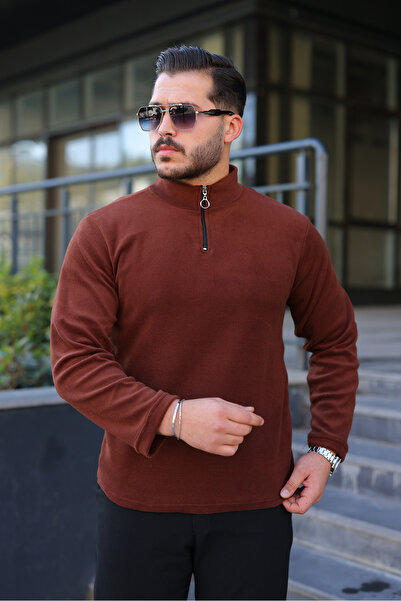 Berka Mock Neck Polar Sweatshirt – Cold-Proof, Non-Pilling, Comfortable Fit