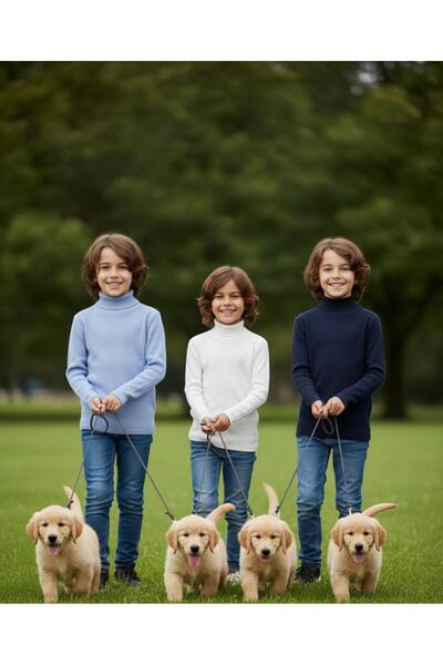 Mcr УНІСЕКС ДИТЯЧИЙ ДОВГИЙ РУКАВ ПОВНИЙ РИБАЛЬСЬКИЙ КОМИР ФІТІЛЬНИЙ КАСКОРСЕ БАВОВНЯНИЙ СВІТЕР БОДІ 3 ШТУКИ БІЛИЙ СИНІЙ СИНІЙ