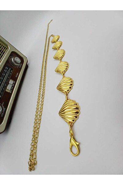 arlıva moda Seashell Pattern Chain Women's Trouser Belt, Dress Belt, Coat Belt