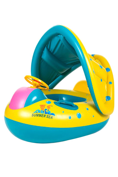 HALAMODO كرسي سباحة قابل للنفخ 20.0x19.0x5.0 سم
