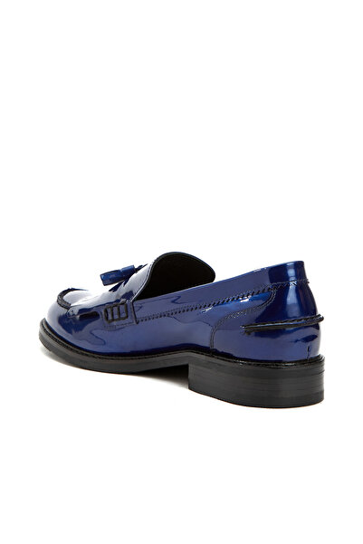 Network George Hogg for Lacivert Kadın Deri Loafer