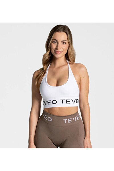 Teveo boyundan askılı beyaz bra
