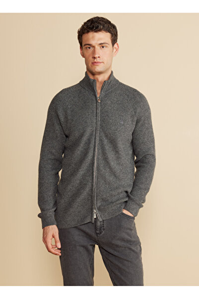 BROOKS BROTHERS Antrasit Melanj Erkek Hırka BBFW25MKl036