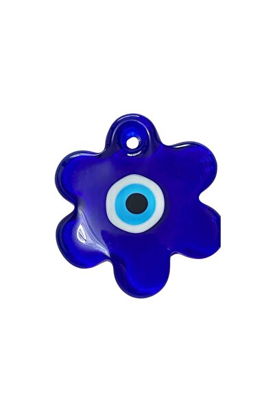 312 KONSEPT Pasabahce Daisy Shaped Glass Evil Eye Bead Tree and Wall Decoration 10 cm