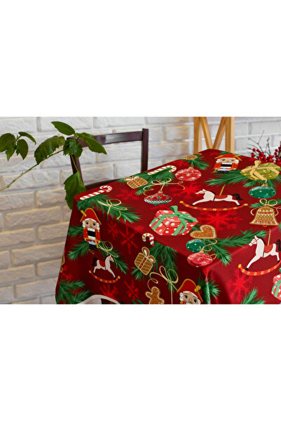 PELİNDEN New Year, Christmas Themed, New Year's Table Table Cloth 150X220 cm