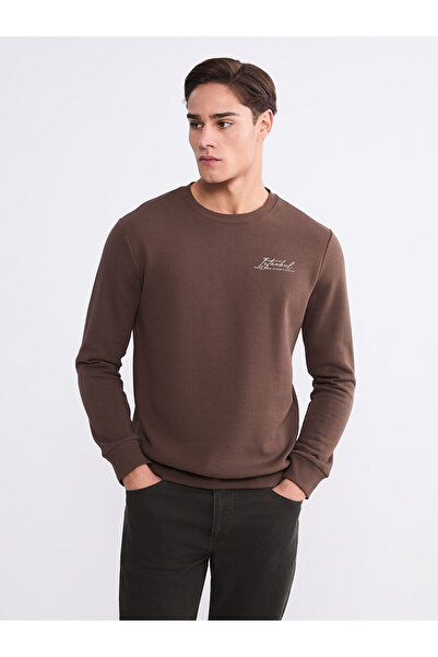 LC Waikiki Vizyon New Season Crew Neck Printed Men's Sweatshirt