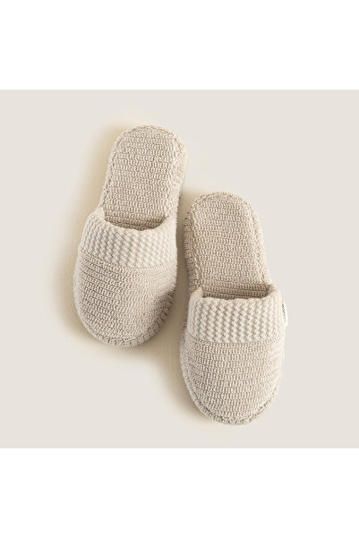 Chakra Eva Cotton Unısex Terlik Açık Gri