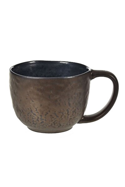 OEM Cană ceramică cu model din bronz, verde, 400 ml