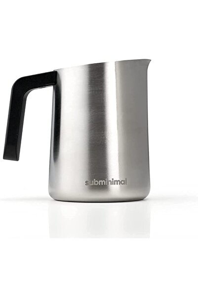 subminimal FlowTip Milk Jug - 450ml Stainless Steel Frothing Pitcher, Silver