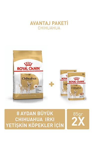 Royal Canin Chihuahua Adult 1,5 Kg + Chihuahua Gravy x 2 Adet