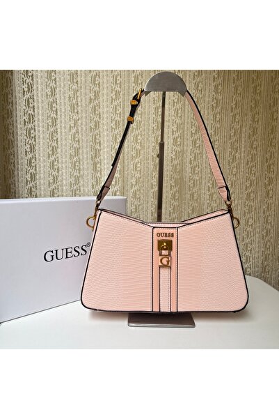 Guess Lizard-print Shoulder Bag, Underarm Bag, Women's Bag,30x18x8cm