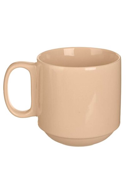 OEM Cream ceramic mug with rounded base "choose" - 400ml