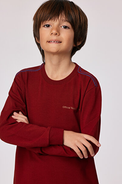Woody 10-16 Yaş Erkek Pijama-Qtr - 495-bordo