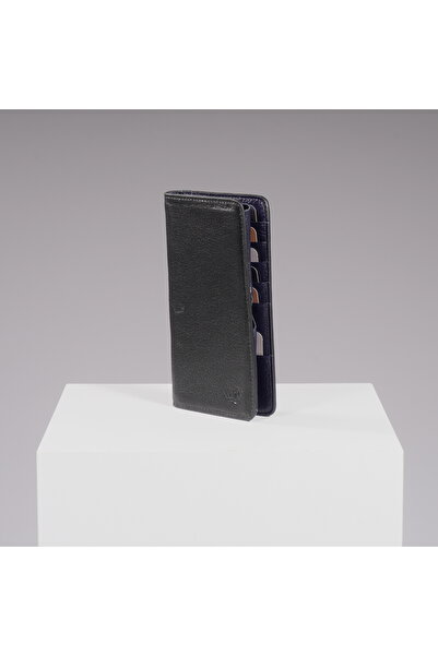 DEERDERİ Hypnos Genuine Leather Portfolio Wallet with Phone Compartment