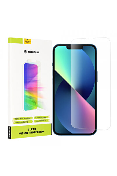 Apple Techsuit Clear Vision Screen Protector for iPhone 16e / 14 / 13 Pro / 1...