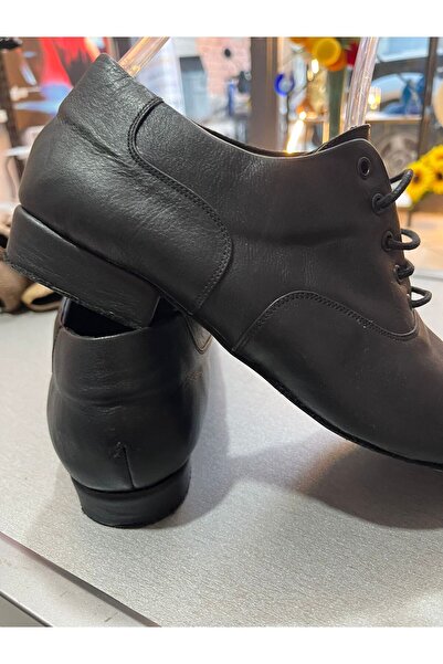 bitangosu Italian Style Black Leather Men's Tango, Dance and Ballroom Shoes