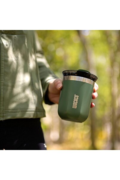 Wacaco Octaroma Classico Vacuum Insulated Coffee Mug (Green)