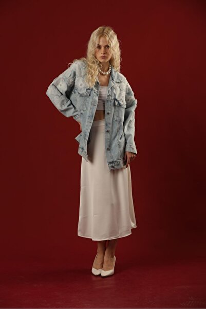 msendam Special Design Jean Oversized Jacket Denim