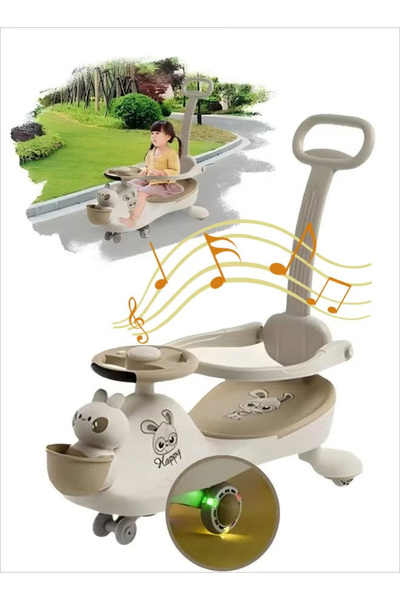 Generic سيارة كهربائية للأطفال، سيارة تويست إطارات صامتة، مع أضواء وموسيقى وم...