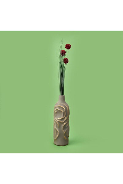 Evidea Deco Allium Dal Çiçek - Bordo - 87 cm