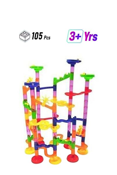 HALAMODO مجموعة ألعاب للأطفال مكونة من 105 قطع من مكعبات بناء متاهة ومسارات و...