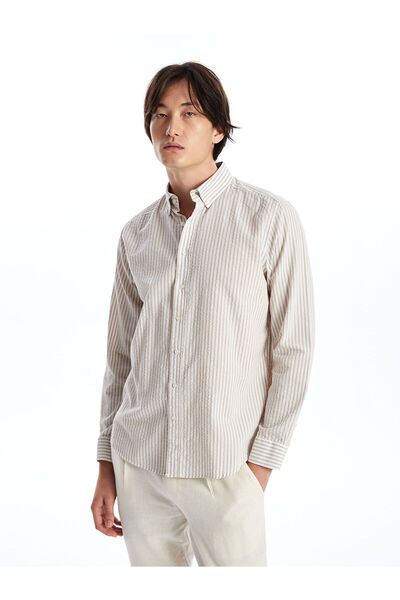 LC Waikiki Μακρυμάνικο ανδρικό πουκάμισο με κανονική εφαρμογή