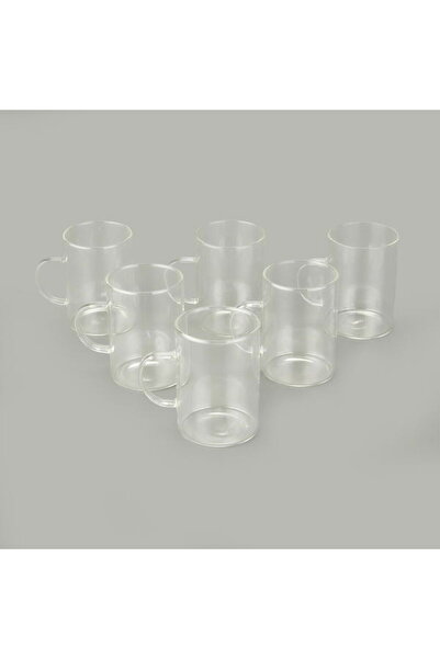 Cambu Borosilicate Glass 6-Piece Mug Set - Transparent - 200 ml