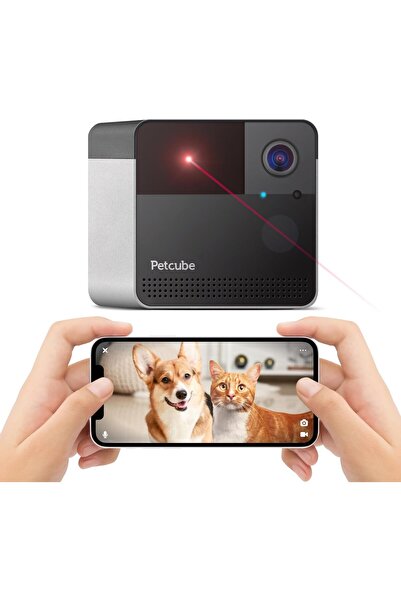Petcube العب 2 - كاميرا واي فاي للحيوانات الأليفة عالية الدقة 1080 بكسل مع صو...