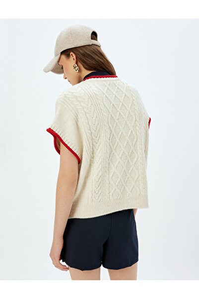 Koton Жилет жіночий екрю 5WAK20066HT