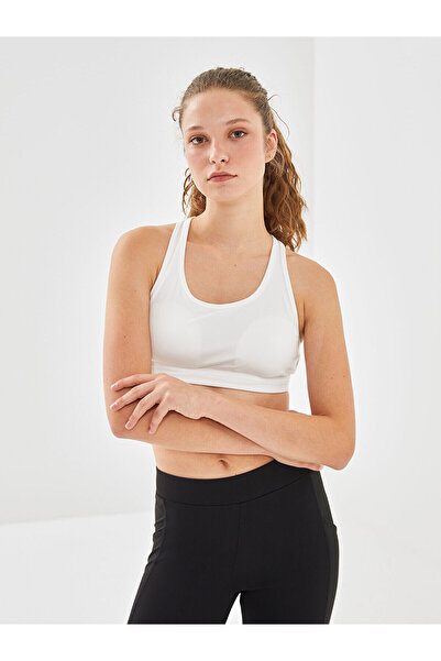 LC Waikiki White U-Neck Women's Sports Bustier