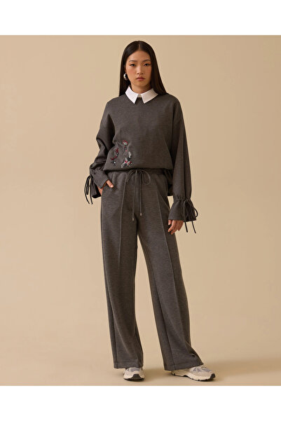 SCL Lace-Up Wide Leg Pants