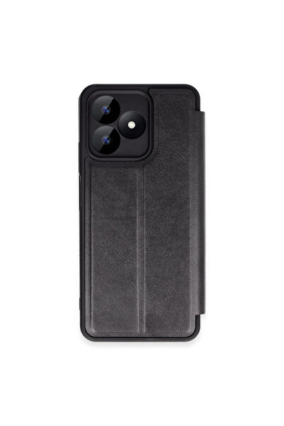 Marsilyan غطاء حماية قابل للطي لهاتف ريلمي نوت 50 الجيل الرابع - أسود