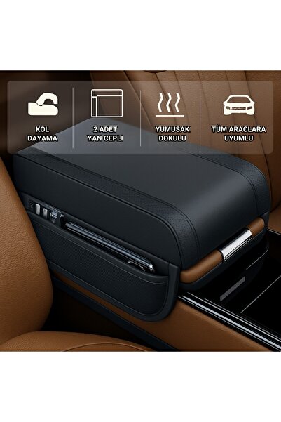 Polham 2 Adet Yan Cepli Tüm Araçlarla Uyumlu Orta Kol Dayama Konsolu Yumuşak ...