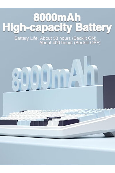 Aula F99 8000mAh 3Mode Wireless Mechanical Keyboard, Hot-Swappable Gasket Mount, RGB Gaming KB