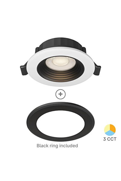 Braytron SPOT CU LED ROTUND G6 6,5W 3in1 IP20 ALB/NEGRU