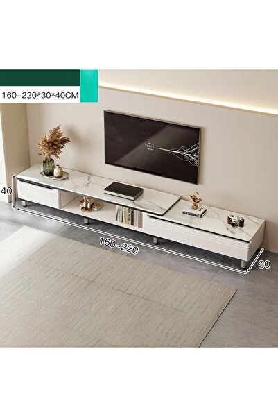 KEKE Modern Design TV Cabinet with Shelf Storage – Stylish Living Room Entertainment Table