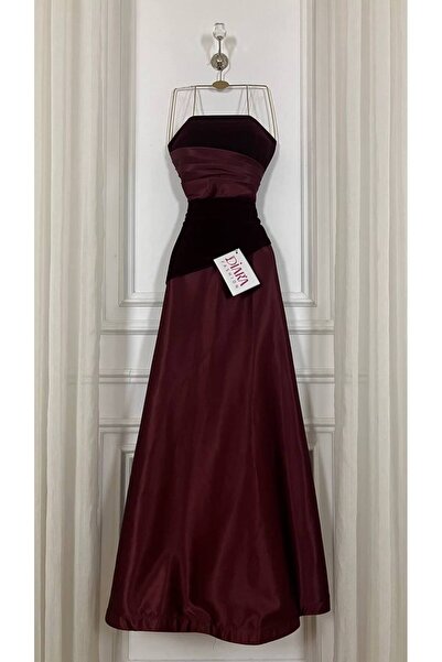 diarafashionsa Velvet evening dress with taffeta