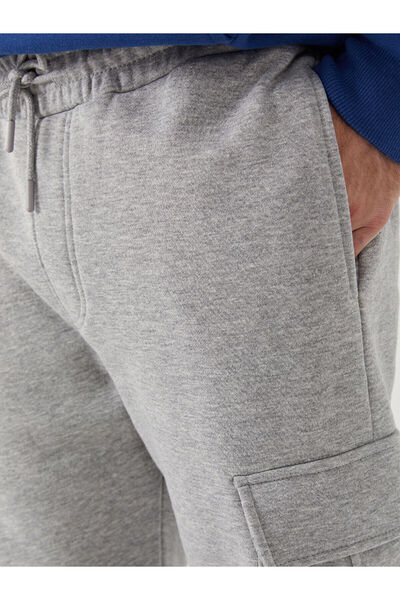 LC Waikiki Ανδρικό χοντρό παντελόνι Jogger Xside Grey Standard Fit