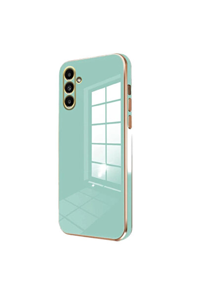 Marsilyan Samsung Galaxy M15 Case Volet Silicone - Light Green