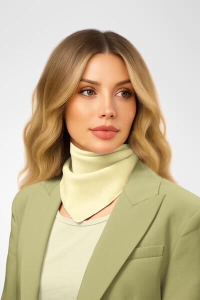 Modabutik Şifon Limon Sarısı Bandana