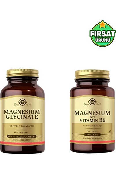 Solgar Magnesium Glycinate + Magnesium with Vitamin B6